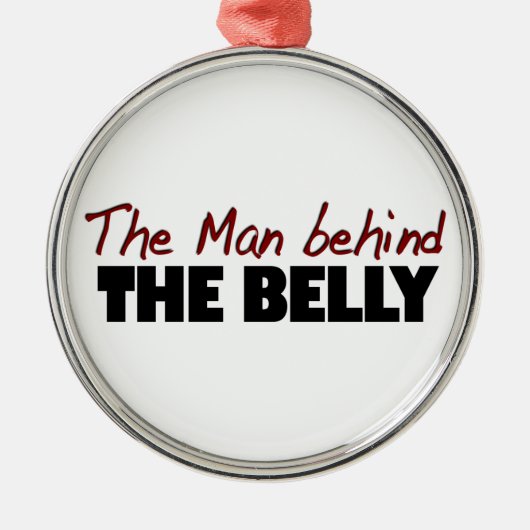 Het Man achter de buik Metalen Ornament (Voorkant)