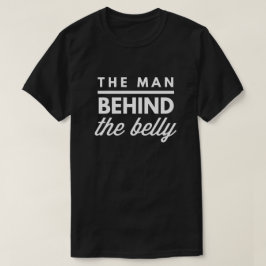 Het man achter de buik t-shirt
