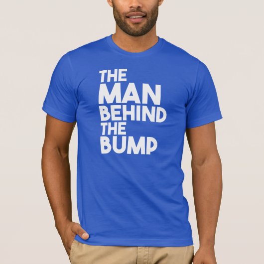Het man achter de bult-pap om shirt te zijn (Voorkant)