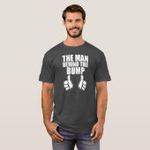 Het Man achter de Bump grappige pap om shirt te zi (Voorkant volledig)