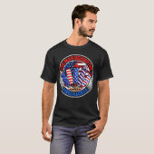 Het Man achter de Firecracker New Dad 4 juli T-shirt (Voorkant volledig)