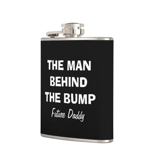 Het man achter de kolf om vader heupfles (Links)