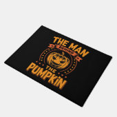 Het Man achter de pompoen Halloween Deurmat (Schuin)