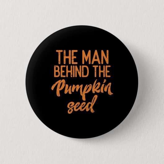 Het Man achter de pompoenen met heupen Ronde Button 5,7 Cm (Voorkant)