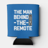 Het Man Achter de Remote grappige vader gezegde Blikjeskoeler (Achterkant)