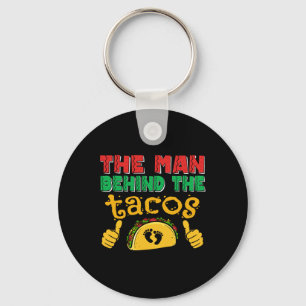 Het Man achter de taco Mexicaanse vader Cinco de M Sleutelhanger