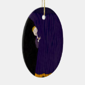 Het Man achter het gordijn Keramisch Ornament (Rechts)