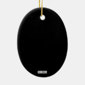 Het Man achter het gordijn Keramisch Ornament (Achterkant)