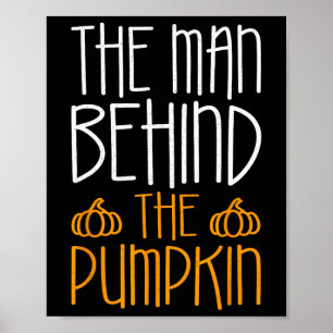 Het Man achter het pompoenseizoen van de Herfst Poster
