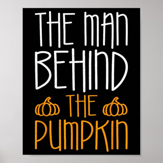 Het Man achter het pompoenseizoen van de Herfst Poster (Voorkant)