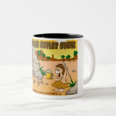 Het Man bedekt koffie-Mok Tweekleurige Koffiemok (Voorkant rechts)