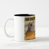 Het Man bedekt koffie-Mok Tweekleurige Koffiemok (Links)