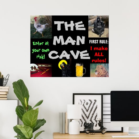 HET MAN BEKIJKEN POSTER (Thuiskantoor)