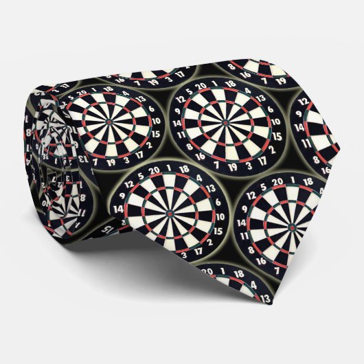 Het Man Cave Dart Board Stropdas (Opgerold)
