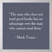 Het man dat geen goede boeken leest poster (Voorkant)