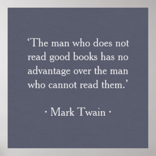 Het man dat geen goede boeken leest poster