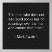 Het man dat geen goede boeken leest poster (Voorkant)