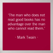 Het man dat geen goede boeken leest poster (Voorkant)