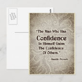 Het Man dat heeft - Positieve quotes Briefkaart (Voorkant / Achterkant)
