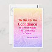 Het Man dat heeft - Positieve quotes Briefkaart (Voorkant / Achterkant)