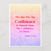 Het Man dat heeft - Positieve quotes Briefkaart (Voorkant)