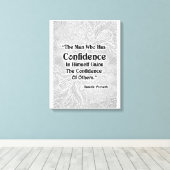 Het Man dat heeft - Positieve quotes Canvas Afdruk (Insitu (Houten vloer))