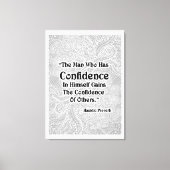 Het Man dat heeft - Positieve quotes Canvas Afdruk (Voorkant)