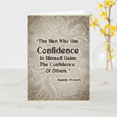 Het Man dat heeft - Positieve quotes Kaart (Gele Bloem)