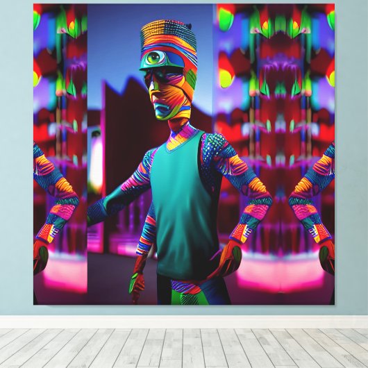 Het Man dat mijn koffie spikte - Ken Gage Art Canvas Afdruk (Insitu (Houten vloer))