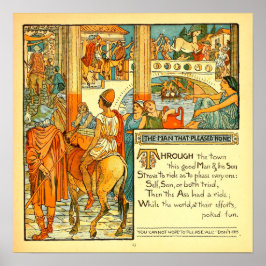 Het Man dat niemand beviel Walter Crane Poster