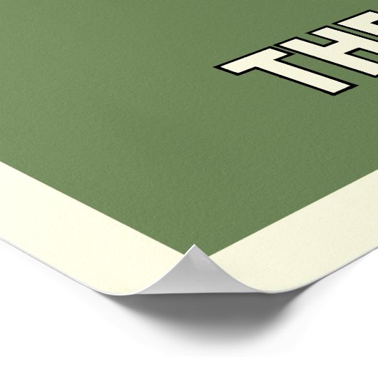 Het Man dat Poster kent - groen (Hoek)