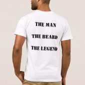 Het Man - de baard - de legende T-shirt (Achterkant)