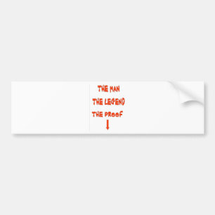 HET MAN DE LEGEND BUMPERSTICKER