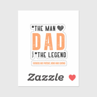 Het Man, de legende - Oprechte Vaderdag Sticker