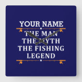 Het Man de Meith de Geviste Legende Vierkante Klok (Voorkant)