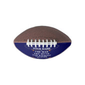 Het Man de Mmythe de Geviste Legend personaliseerd American Football (Voorkant)