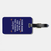 Het Man de Mmythe de Geviste Legend personaliseerd Bagagelabel (Achterkant horizontaal)