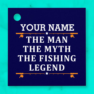 Het Man de Mmythe de Geviste Legend personaliseerd Bedankjes Labels