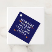 Het Man de Mmythe de Geviste Legend personaliseerd Bedankjes Labels (In situ)