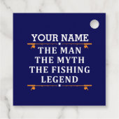 Het Man de Mmythe de Geviste Legend personaliseerd Bedankjes Labels (Achterkant)