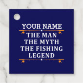 Het Man de Mmythe de Geviste Legend personaliseerd Bedankjes Labels (Voorkant)