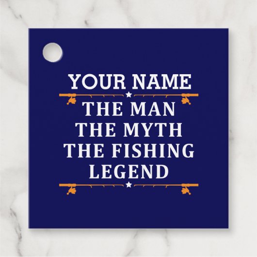 Het Man de Mmythe de Geviste Legend personaliseerd Bedankjes Labels (Voorkant)