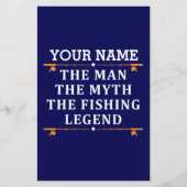 Het Man de Mmythe de Geviste Legend personaliseerd Briefpapier (Voorkant)