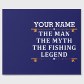 Het Man de Mmythe de Geviste Legend personaliseerd Cadeaupapier (Vlak)