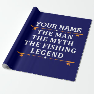 Het Man de Mmythe de Geviste Legend personaliseerd Cadeaupapier
