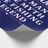 Het Man de Mmythe de Geviste Legend personaliseerd Cadeaupapier (Hoek)