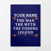 Het Man de Mmythe de Geviste Legend personaliseerd Drieluik Kaart (Cover)