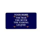 Het Man de Mmythe de Geviste Legend personaliseerd Etiket (Voorkant)