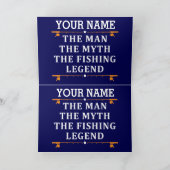 Het Man de Mmythe de Geviste Legend personaliseerd Feestdagen Kaart (Binnen)