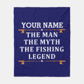 Het Man de Mmythe de Geviste Legend personaliseerd Fleece Deken (Voorkant)
